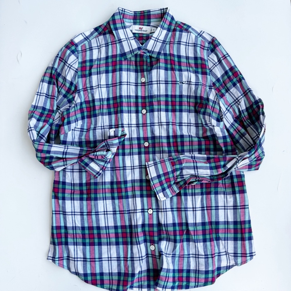 Vineyard Vines Plaid Button Up Shirt